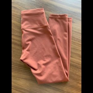 Lululemon Wunder Train HR Crop 23” Dark Terracotta